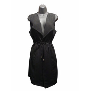 INC International Concepts Women's Black Sleeveless Duster Vest - Size M - JC386